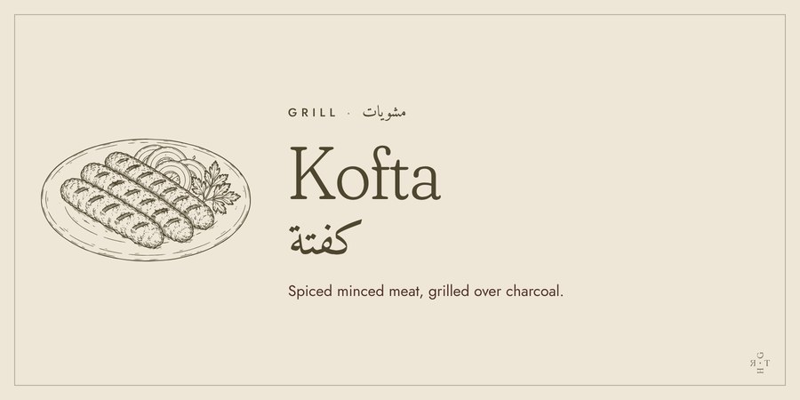 Kofta buffet tag