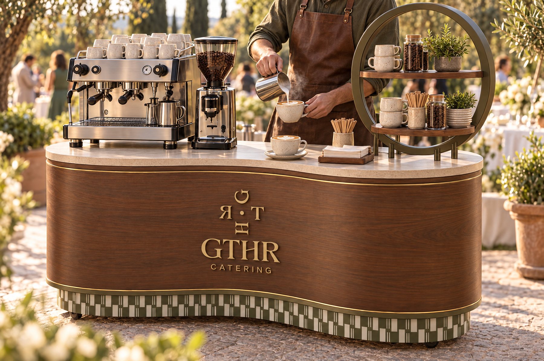 Coffee served at the wave bar